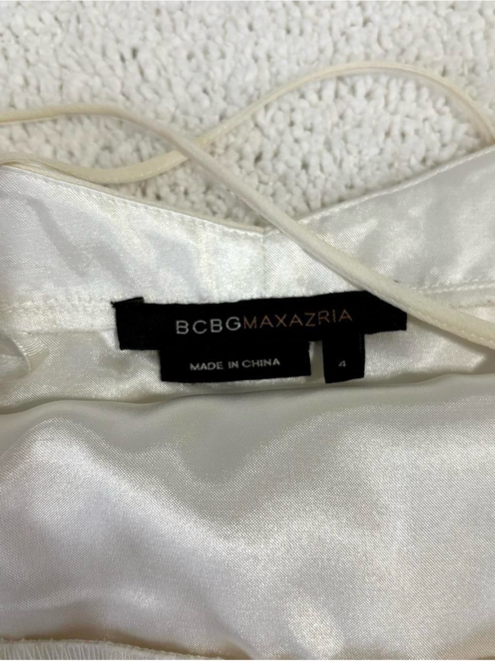 Y2K BCBGMaxAzria silk beaded dress - Picture 3 of 8